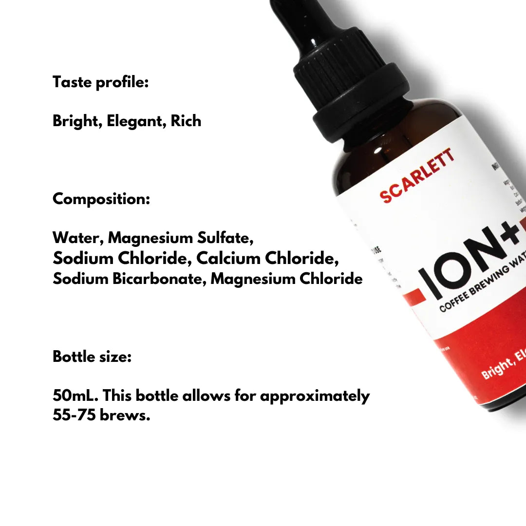 ION+ Coffee Brewing Water Solution Scarlett
